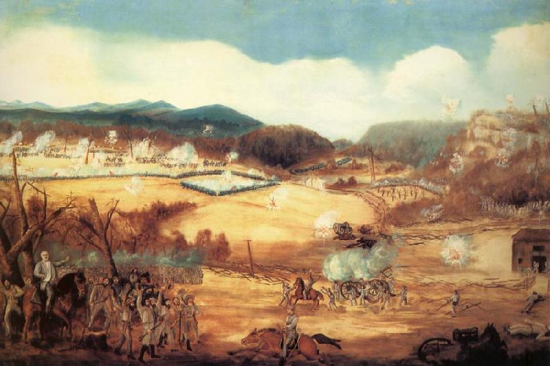 unknow artist Battle of Pea Ridge,Arkansas oil painting image